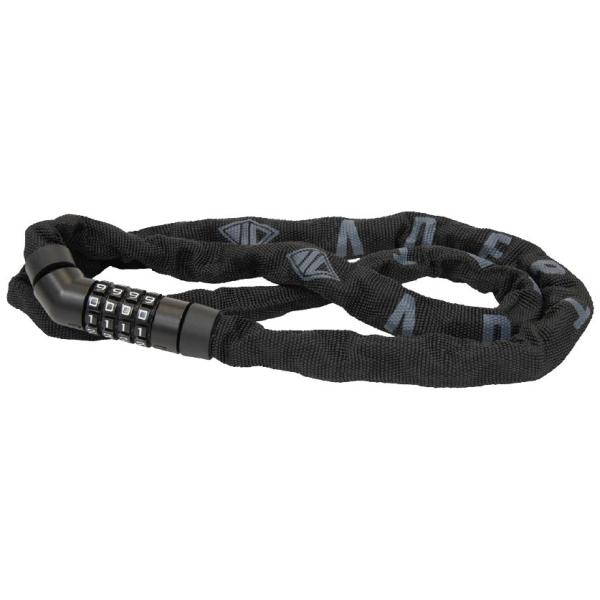 ADEPT アデプト CE411 チェーンロック ダイヤルタイプ 1,100mm×4mm ブラック LKW32000