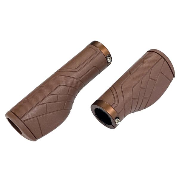 NOGUCHI ノグチ グリップ NGS-005 L&H ロング 128mm×ハーフ 95mm 左右セット ブラウン