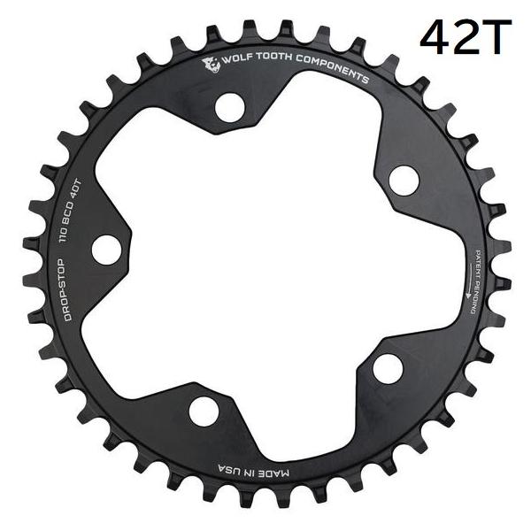 WOLF TOOTH ウルフトゥース 110 BCD 5 Bolt Chainring チェーンリング 42T compatible with SRAM Flattop