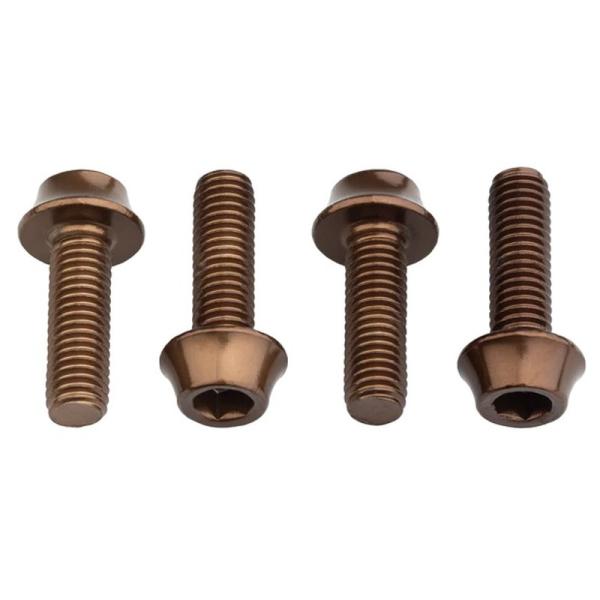 Rakuten - WOLF TOOTH ウルフトゥース Water Bottle Cage Bolts ウォーター ボトル ケージ ボルト エスプレッソ