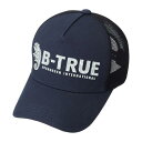 EVERGREEN evergreen エバーグリーン B-TRUE ラバーロゴメッシュキャップ フリー ネイビー×ブラック