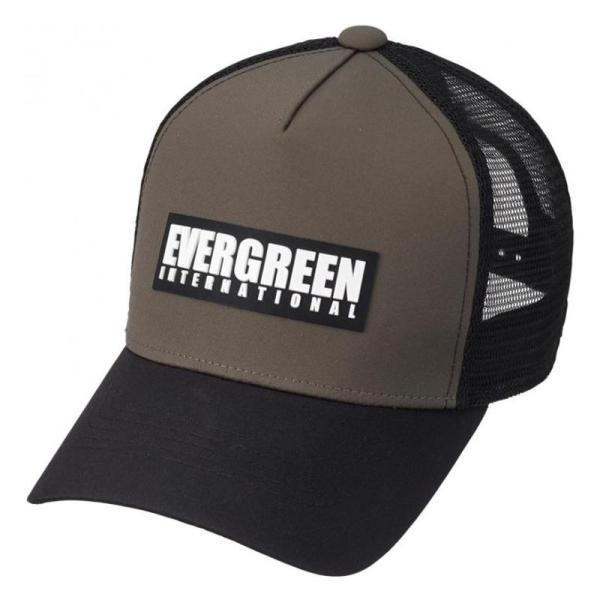 乐天商城 - EVERGREEN evergreen エバーグリーン トラッカー キャップ フリー カーキ×ブラック