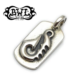 【Bill Wall Leather/BWL/ビルウォールレザー】ドッグタグ/DT605:Raised Fish Hook Dog Tag