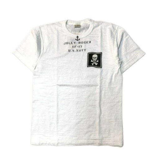 【Buzz Rickson's バズリクソンズ】Tシャツ SLUB YARN T-SHIRT - VF-17 JOLLY ROGER - BR79561
