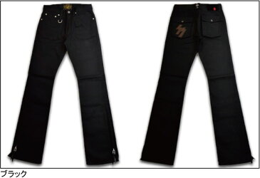 【SKULL FLIGHT スカルフライト】SS PANTS Type2/極厚ハードピケライディングブーツカットパンツ(ブラック) !!★REAL DEALSKULL FLIGHT/スカルフライト/CALIFORNIA LINE/カリフォルニアライン/ハーレー/バイカー/アメカジ