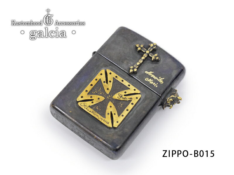 楽天REALDEAL【galcia/ガルシア】ジッポ/ZIPPO-B015★REAL DEALgalcia/ガルシア/シルバー/ブラス/アクセサリ/カスタム/ホットロッド/メキシカン/ハーレー/バイカー/ジッポ/ライター/ZIPPO