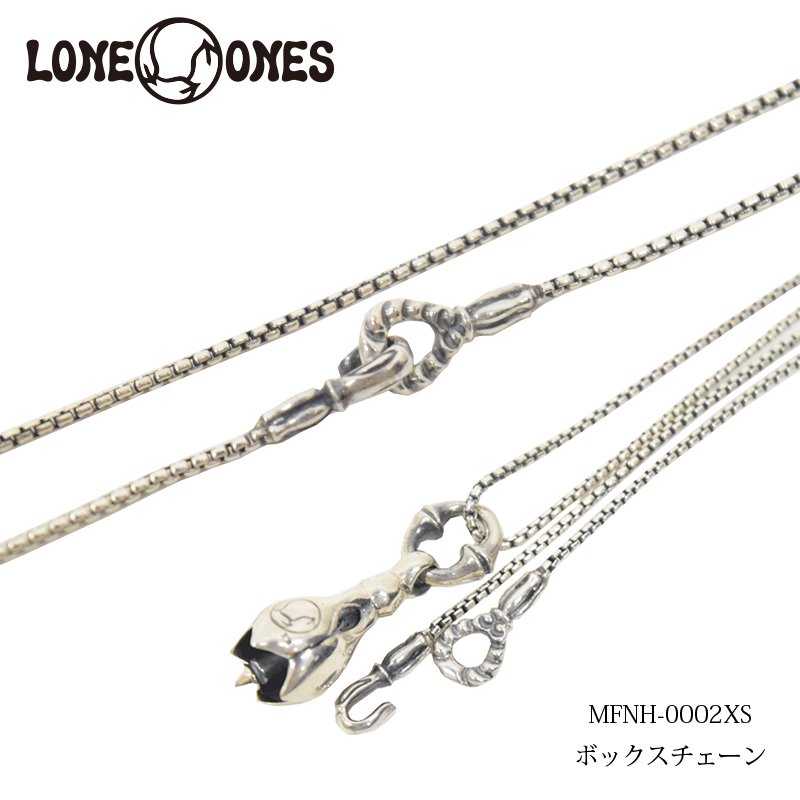 LONE ONES/󥺡ۥͥå쥹/MFNH-0002XS:Mating Flight Hook /Extra Small-1.25mm BOX ChainREAL DEALLONE ONES//ϡ졼/Х/ᥫ