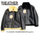 【【Y 039 2 LEATHER/ワイツーレザー】レザージャケット/ COLOMER MOUTON Type /B-6/ムートン/コロメールムートン/ホースハイド/ワーク/ミリタリー/ドレススタイル/TALON社製/ヴィンテージ/アウター/ジャケット/メンズジャケット/バイカー/秋冬