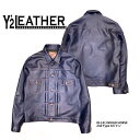 【Y 039 2 LEATHER/ワイツーレザー】レザージャケット/ IB-141 INDIGO HORSE 2nd Type Gジャン★REAL DEALY 039 2 LEATHER/ワイツーレザー/Y2/ワイツー/ハーレー/バイカー/アメカジジャン/レザージャケット/メンズジャケット/インディゴ/セカンド/2nd