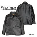 【Y'2 LEATHER/ワイツーレザー】レザージャケット/SHC-76 SUMI DYED HORSE CAR COAT