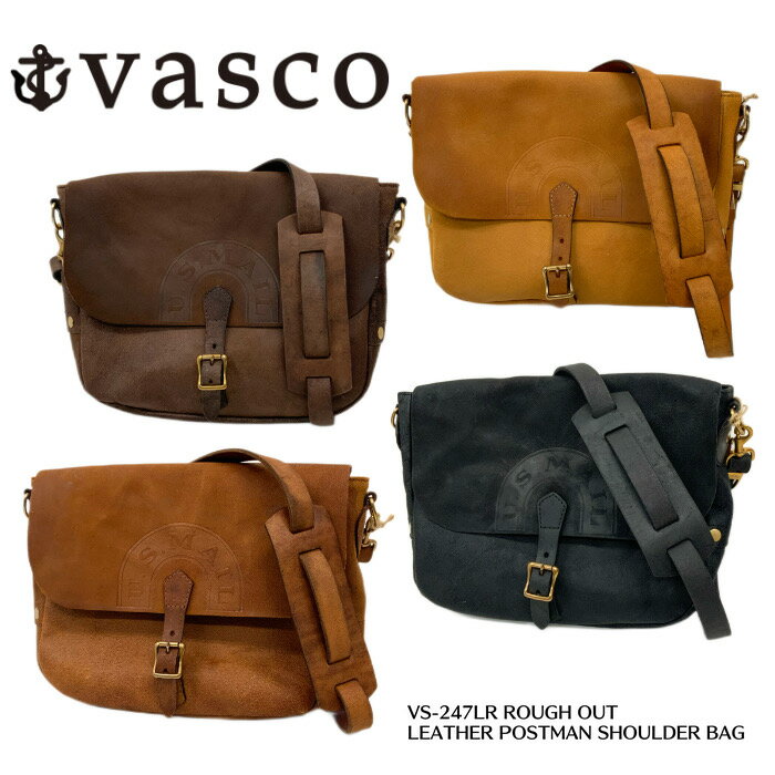 【VASCO/ヴァスコ】バッグ /ROUGH OUT LEATHER POSTMAN SHOULDER BAG/VS-247LR ★REAL DEAL