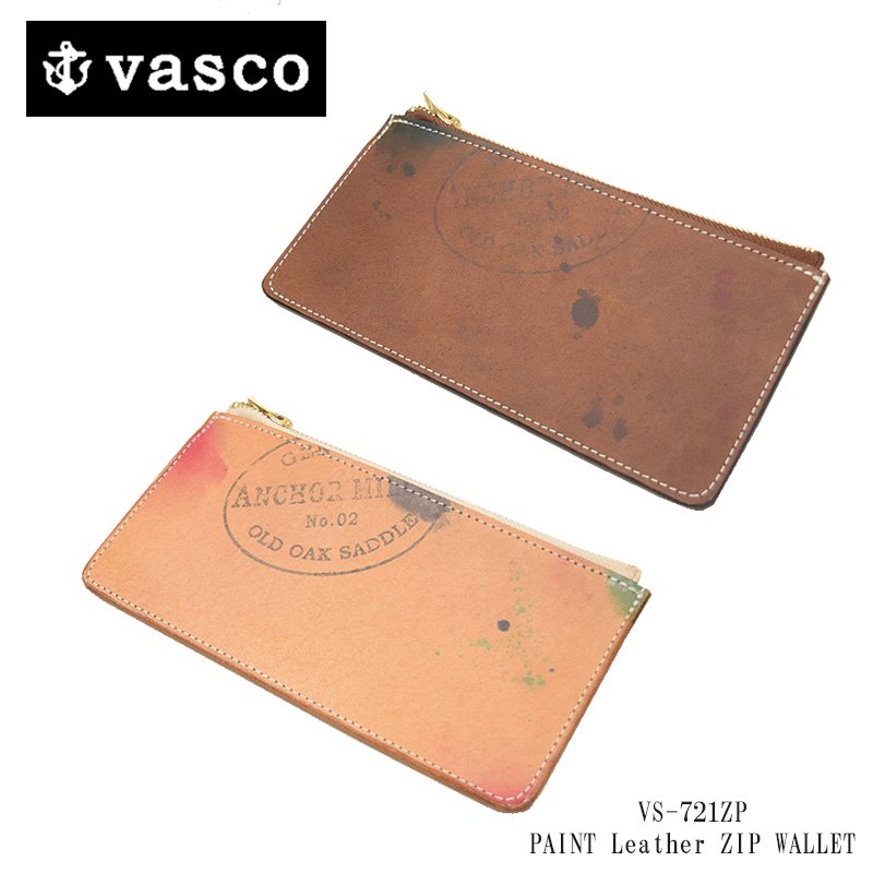 【VASCO/ヴァスコ】ロングウォレット/PAINT Leather ZIP WALLET：VS-721ZP ★REAL DEAL