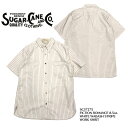 ySUGAR CANE/VK[P[zVc/SC37275 / WHITE WABASH STRIPE WORK SHIRT (SHORT SLEEVE)REAL DEAL/SUGAR CANE/VK[P[/Vc/AJW/Vc/YVc/Be[W