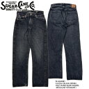 ySUGAR CANE/VK[P[z {g/SC42460H / 14.25oz. BLACK DENIM 1947 HARD WASH MODEL (REGULAR STRAIGHT)