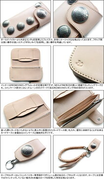 【REDMOON レッドムーン】コンチョ付きロングウォレット(サドルレザー/オイルレザー)/LEGEND BIKER-02(PAILOT RIVER/パイロットリバー) (early HOLLYWOOD/アーリーハリウッド) (MUMIYA/ムミヤ) ネイティブ バイカー ハンドメイド レザークラフト メンズ 財布