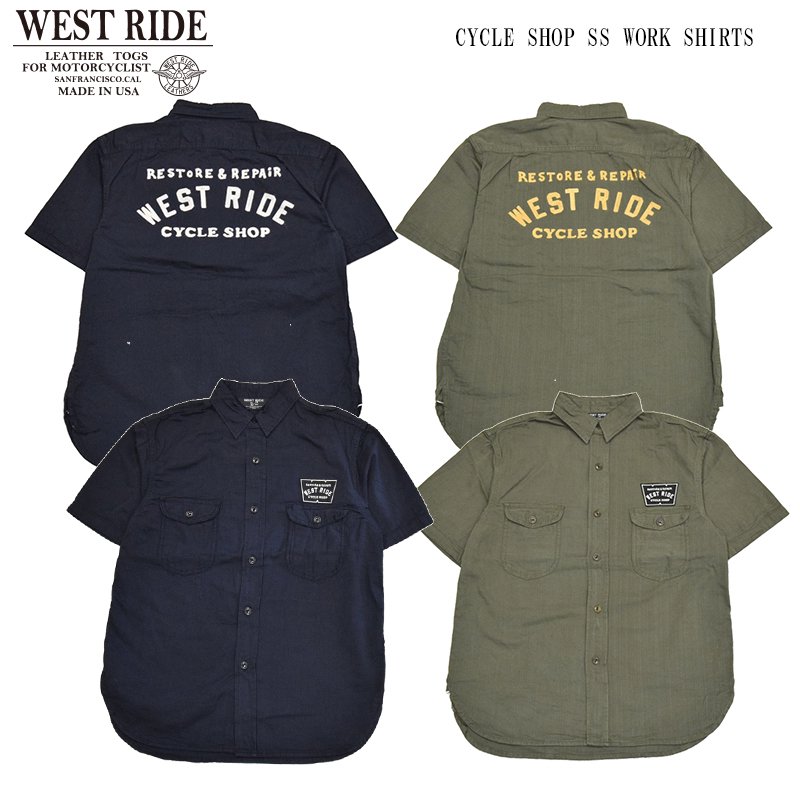 yWESTRIDE/EGXgChzVc/CYCLE SHOP SS WORK SHIRTS