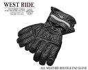 【WESTRIDE/ウエストライド】グローブ/グローブ/ALL WEATHER KNUCKLE PADD GLOVE：20-03★REAL DEALWESTRIDE/ウエストライド/新潟/MADE IN NIIGATA/ハーレー/バイカー/アメカジ/モーターサイクル/レーシングダウン