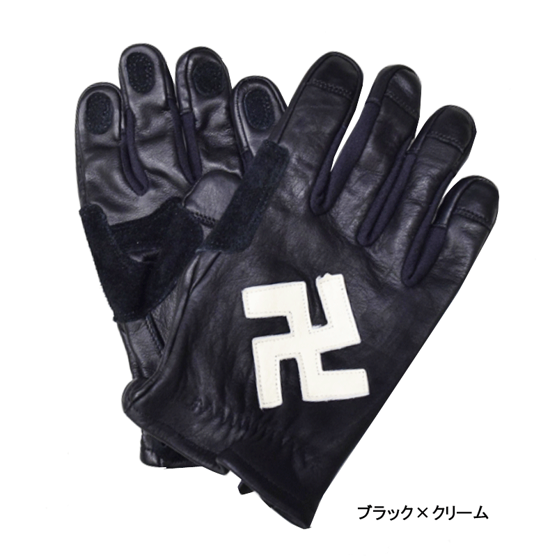 【WESTRIDE/ウエストライド】グローブ/SWASTIKA GLOVE★REAL DEALWESTRIDE/ウエストライド/新潟/MADE IN NIIGATA/ハーレー/バイカー/アメカジ/モーターサイクル/レーシングダウン