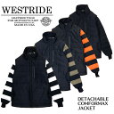 【WESTRIDE/ウエストライド】ジャケット/DETACHABLE COMFORMAX JACKET /メンズジャケット/バイカーファッション