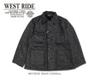 【WESTRIDE/ウエストライド】ビーチクロスジャケット/ BEACH COVERALL★REAL DEALWESTRIDE/ウエストライド/新潟/MADE IN NIIGATA/ハーレー/バイカー/アメカジ/モーターサイクル/レーシングダウン