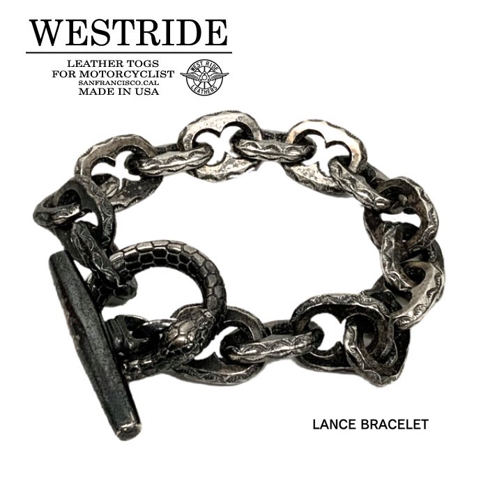 【WEST RIDE/ウエストライド】ブレスレット/LANCE BRACELET ブレスレット★REALDEALWESTRIDE/ウエストライド/新潟/MADE IN NIIGATA/ハーレー/バイカー/アメカジ/モーターサイクル/レーシングダウン