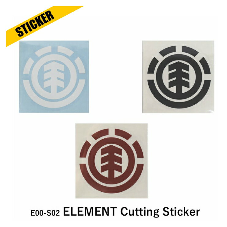 Rakuten - エレメント ELEMENT ロゴマーク ステッカー カッティング シール E00-S02 ELEMENT Cutting Sticker [6356]