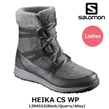 サロモン レディース 靴 HEIKA CS WP L394523 カラー:ブラック 女性用ブーツ ウォータプルーフ 防水 SALOMON [34017fw][96603]
