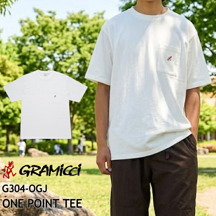 Rakuten - 【正規販売店】グラミチ Tシャツ G304-OGJ ONE POINT TEE ワンポイントTシャツ オーガニックコットン ポケットTシャツ ポケT 半袖 グラミチステッカー付 メンズ レディース GRAMICCI 正規品 定番 無地 [155fp][0406l]