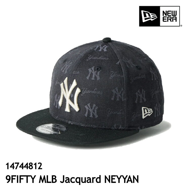 Rakuten - 【スーパーセール限定10％OFF】 ニューエラ キャップ 9FIFTY ニューヨーク・ヤンキース MLB Jacquard ブラック 148XXXXX 帽子 ジャガード織 日本製生地 スナップバック メジャーリーグ NEW ERA 正規品 2026新作 [726126ss]