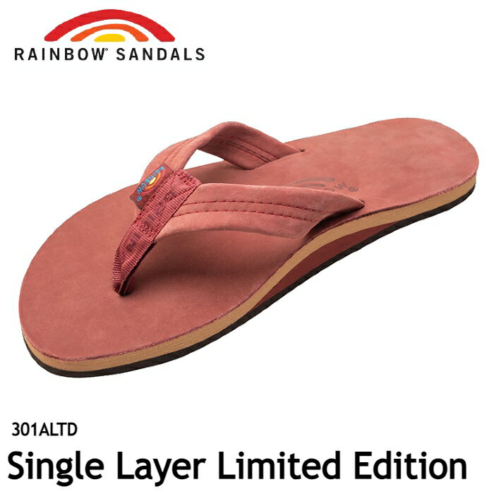 【最大5,000円OFFクーポン配布中！】RAINBOW Sandals サンダル レザー 革製 LIMITED EDITION シングルレイヤー RSM 301ALTD レインボー