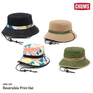 チャムス CHUMS 帽子 リバーシブル プリントハット CH05-1207 Reversible Print Hat キャンプ アウトドアウェア [26722ss][0406l]