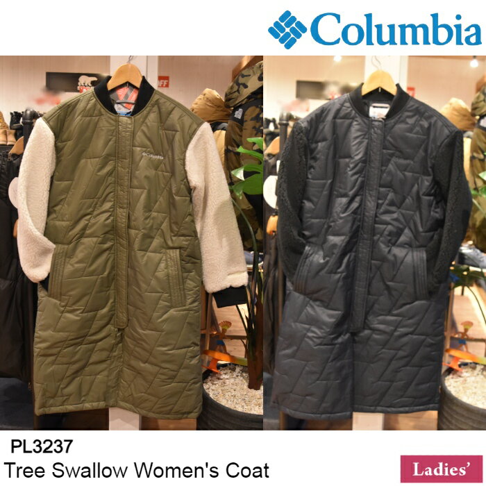 コロンビア レディース ジャケット ロング丈 PL3237 Tree Swallow Women's Coat ツリースワロウウィメンズコート Columbia [222sale]