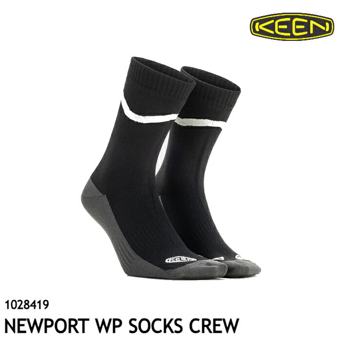 キーン 靴下 防水 NEWPORT WP SOCKS CREW #1028419 カラー:Black [0406l][53623fw]