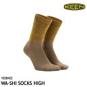 キーン 靴下 WA-SHI SOCKS HIGH #1028422 カラー:Khaki ワシ ソックス ハイ KEEN 