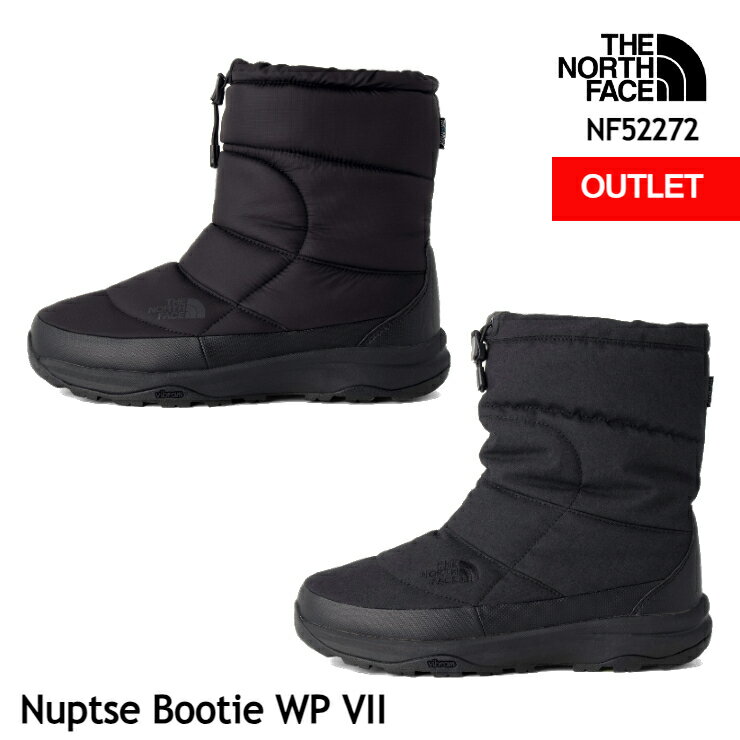 【今だけ30％OFF】【冬支度SALE】ザ・ノース・フェイス ヌプシ ブーティ NF52272 Nuptse Bootie WP VII ウォータープルーフ 防水ブーツ 冬 スノーシューズ 防寒 保温 軽量 The North Face [111outlet]【SALE】のサムネイル