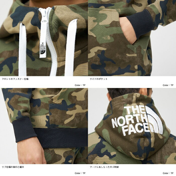 ノースフェイス メンズ ジップアップ パーカー NT62131 Novelty Rearview FullZip Hoodie ノベルティリアビューフルジップフーディー The North Face [11122fw]