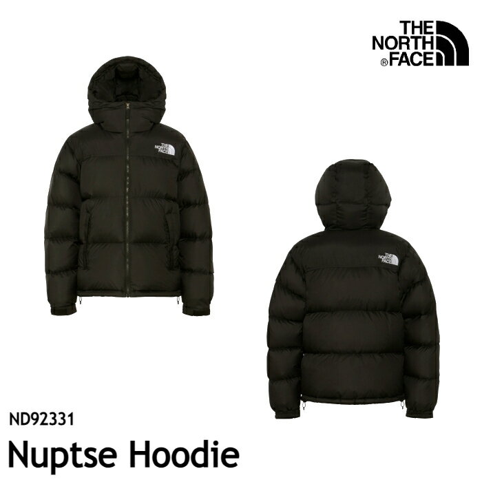 ザ・ノース・フェイス ダウンジャケット メンズ ヌプシ ND92331 Nuptse Hoodie (K)ブラック ヌプシフーディ The North Face 