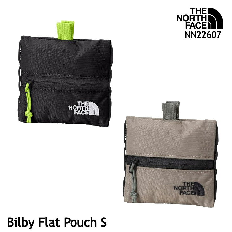 2026春夏新作 ザ ノース フェイス ビルビーフラットポーチS NN22607 Bilby Flat Pouch S ポーチ 財布 カードケース 小銭入れ THE NORTH FACE 正規品 マッシュルーム ブラック 11126ss 0406y