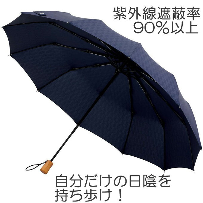 晴雨兼用 折りたたみ傘 メンズ日傘 雨傘 12...の紹介画像3