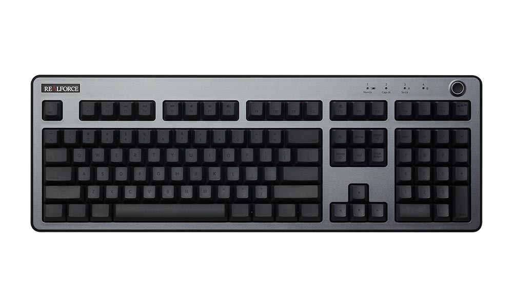 REALFORCE/R3/キーボード/R3HF11/ワイヤレス/Bluetooth/USB/東プレ/ハイブリッドモデル/フルキーボード/静音/ダークシルバー&ダークグレー/Mac配列/英語配列