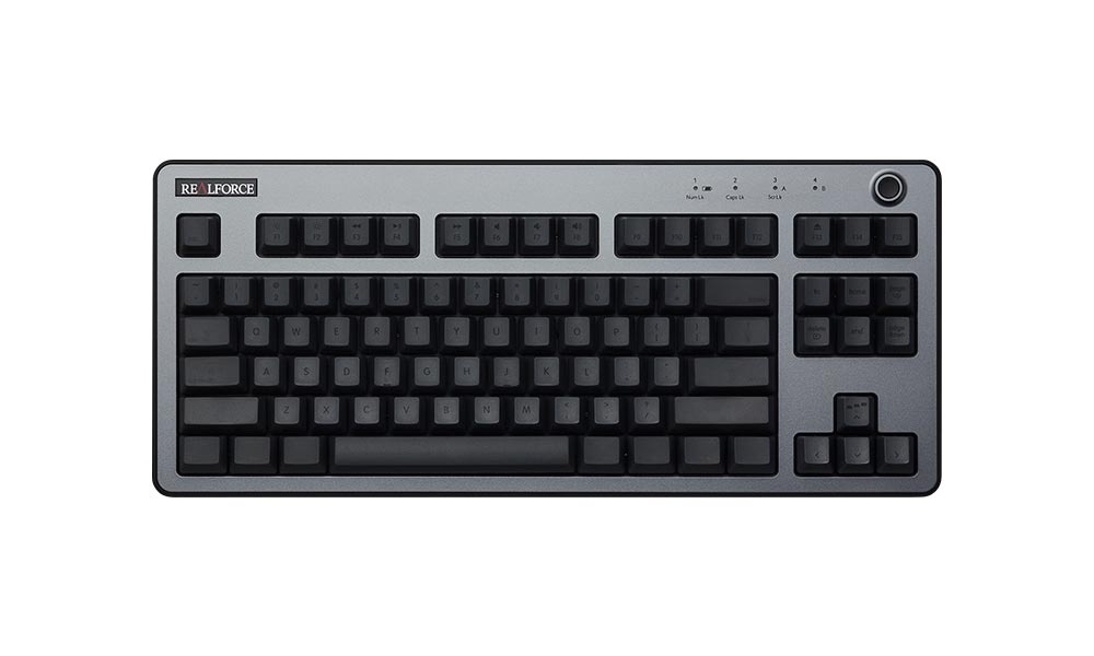 REALFORCE/R3/キーボード/R3HH11/ワイヤレス/Bluetooth/USB/東プレ/ハイブリッドモデル/テンキーレス/静音/ダークシルバー&ダークグレー/Mac配列/英語配列