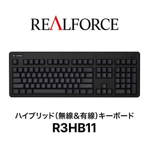 REALFORCE/R3/キーボード/R3HB11/ワイヤレス/Bluetooth/USB/東プレ/ハイブリッドモデル/フルキーボード/静音/ブラック＆ダークグレー/英語配列