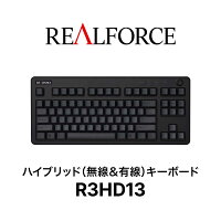 REALFORCE/R3/キーボード/R3HD13/ワイヤレス/Bluetooth/USB/東プレ/ハイブリッドモデル／テンキーレス/静音/ブラック＆ダークグレー/英語配列