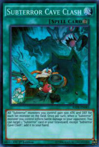 Collectible Card Game - 遊戯王 RATE-EN085 Subterror Cave Clash(英語版 1st Edition スーパーレア)【新品】