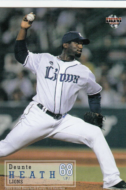 2019 BBMベースボールカード 011 ヒース 埼玉西武ライオンズ (レギュラーカード) 1stバージョン