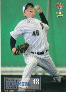 2019 BBMベースボールカード 132 中村稔弥 千葉ロッテマリーンズ (レギュラーカード) 1stバージョン
