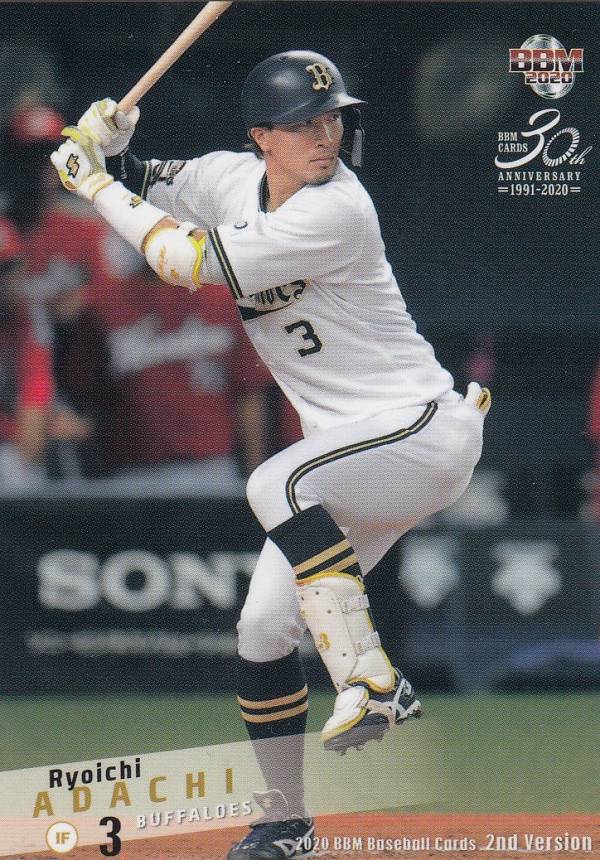 BBM 2020 455 安達了一 オリックス・バファローズ (レギュラーカード) ベースボールカード 2ndバージョン
