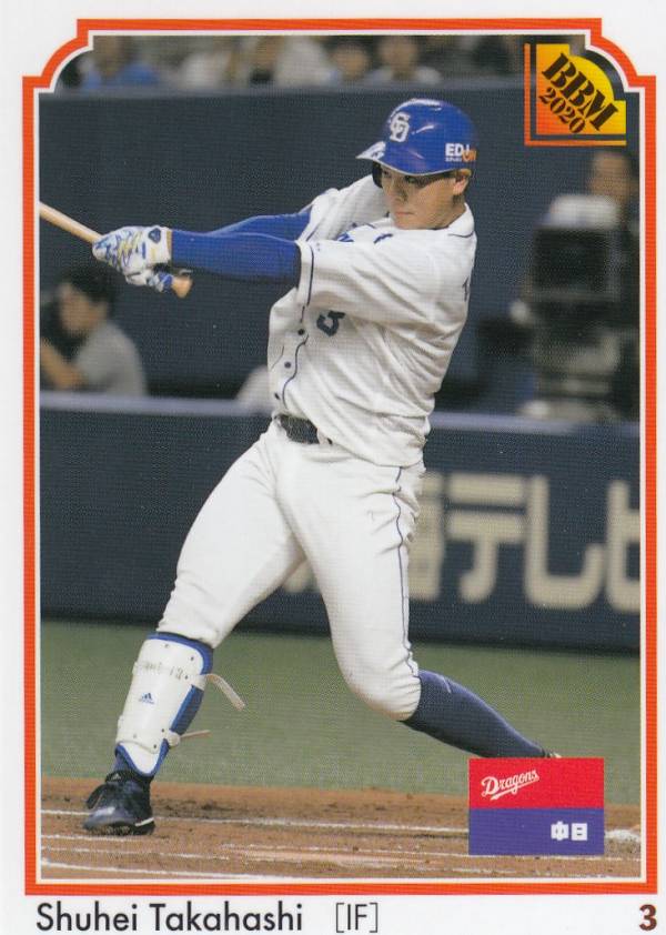 【デザイン違い】BBM 2020 132 高橋周平 中日ドラゴンズ レギュラーカード/現役選手) 30th Anniversary