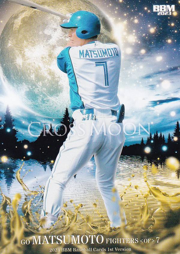 BBM ベースボールカード CM18 松本剛 北海道日本ハムファイターズ (レギュラーカード/CROSS MOON) 2023 1stバージョン