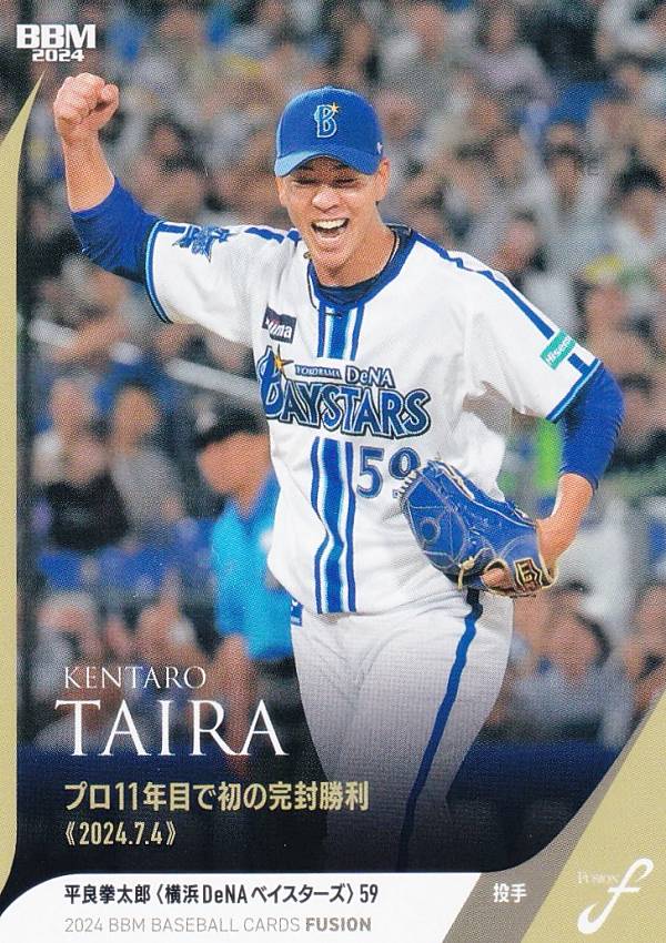 BBM ベースボールカード 54 平良拳太郎 横浜DeNAベイスターズ (レギュラーカード/記録の殿堂) 2024 FUSION